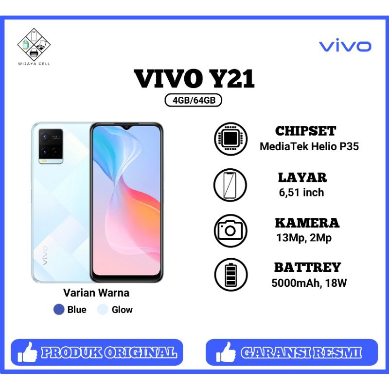 VIVO Y21 RAM 4/64GB