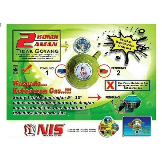 Regulator gas 2 pengunci