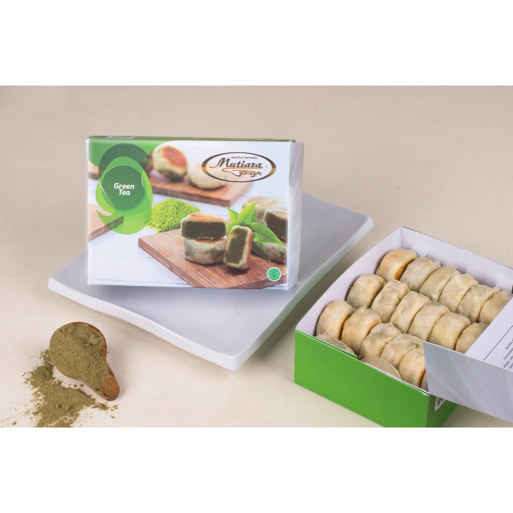 BAKPIA MUTIARA JOGJA GREEN TEA ISI 20