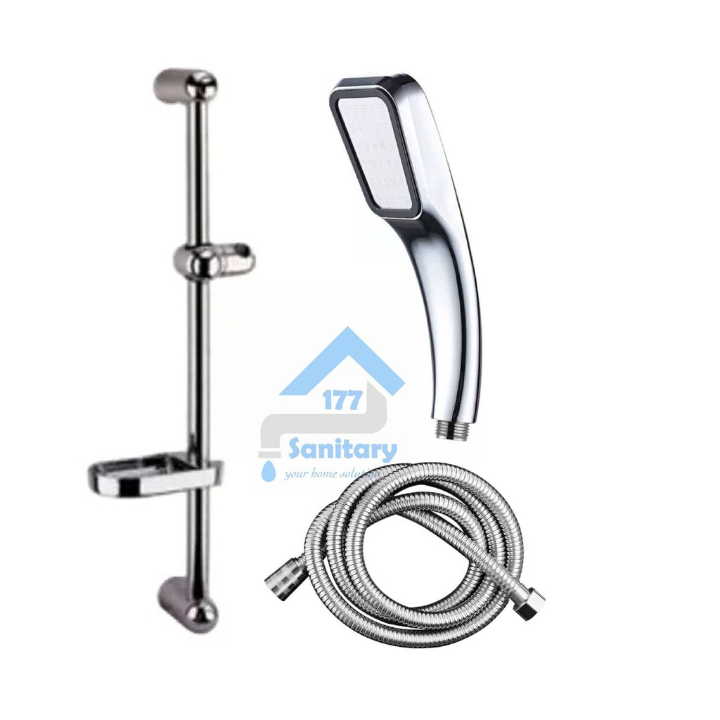 Tiang Hand Shower Murah hemat air 1073 -Handshower kotak semprotan air halus turbo segiempat /S5