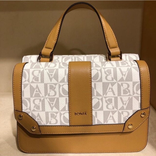 NEW ARRIVAL TAS BONIA FLAP MONO WHITE ORIGINAL 100%