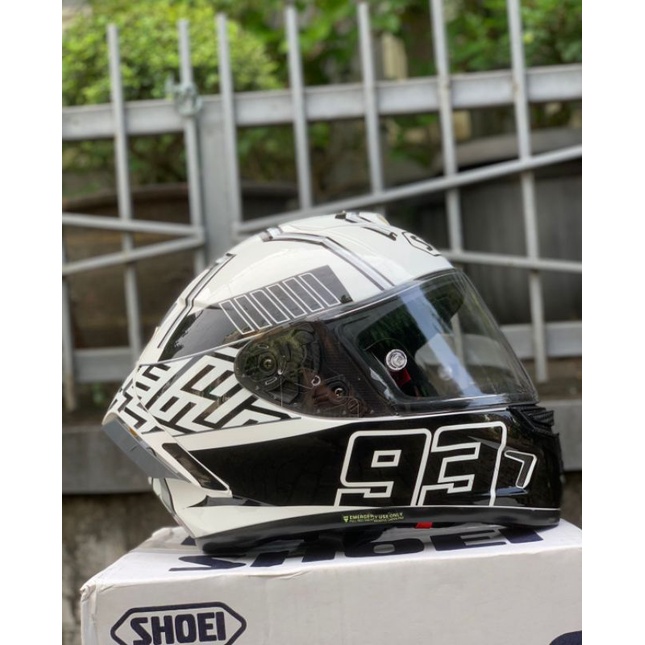 Shoei clone grade A white ant  new & cacat retak spoiler