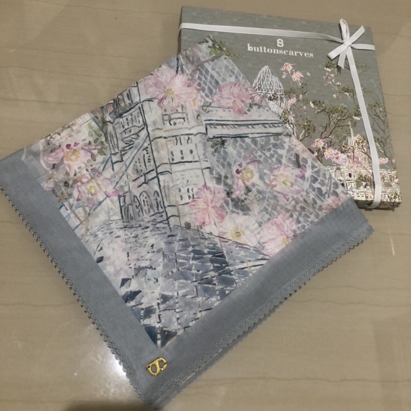 Preloved Buttonscarves British Sky