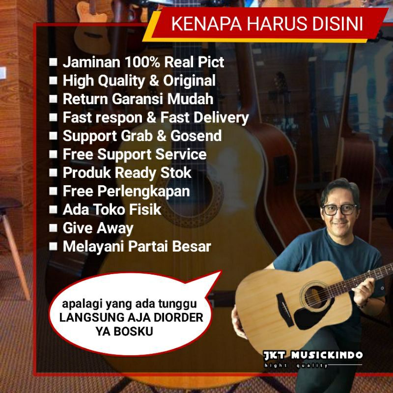 Gitar Akustik Cowboy Original Ukuran 3/4 type GW120 Murah Senar String-5