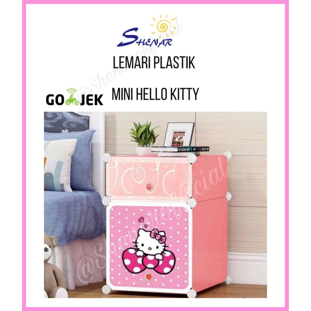 LEMARI MINI KARAKTER/LEMARI ANAK/PLASTIK/LEMARI /RAK SUSUN/LEMARI 2 PINTU,SHENARHOUSEHOLD