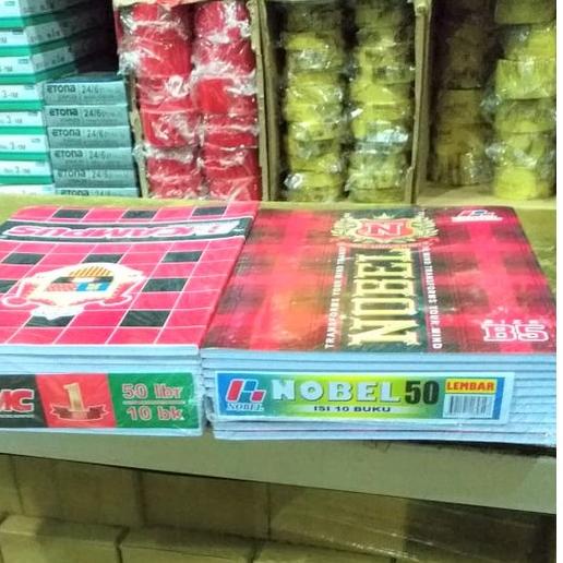 

Terjangkau - Buku Tulis Campus 50 Lembar -Boxy - per pack - isi 10 Buku