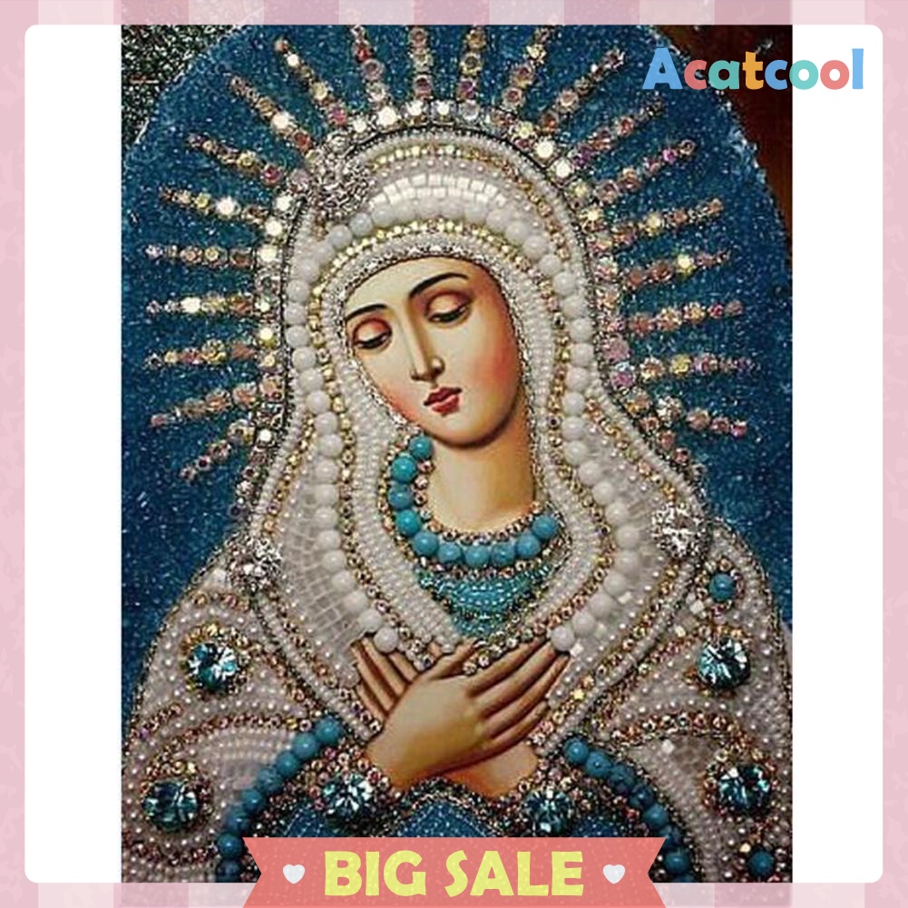 5D DIY Crystal Diamond Painting Religion Cross Stitch Kit Embroidery Mosaic