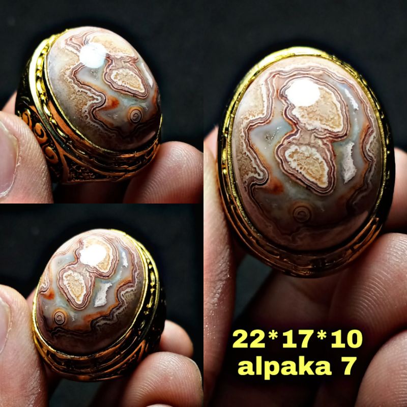 batu akik karang nunggal motif antik