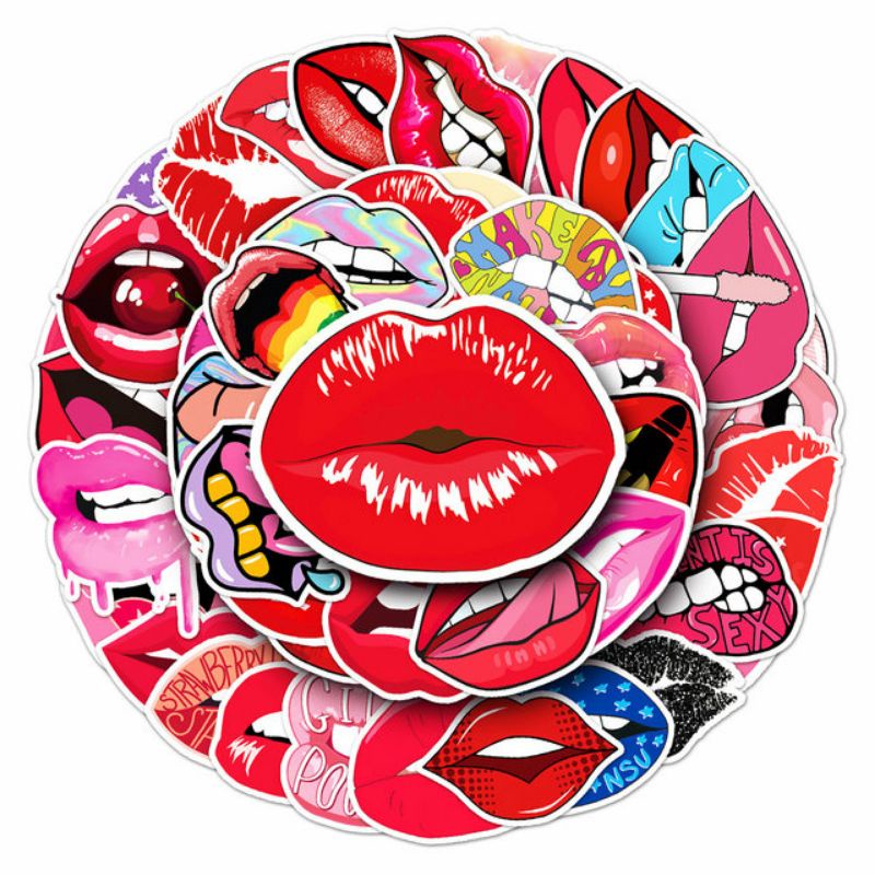 

Stiker Aesthetic Bibir Pack Style 260285- Stiker Aesthetic Keren Imut Laptop, Aksesoris Hp, Anti Air, Motif, Helm, Tumbler, Koper, Kulkas