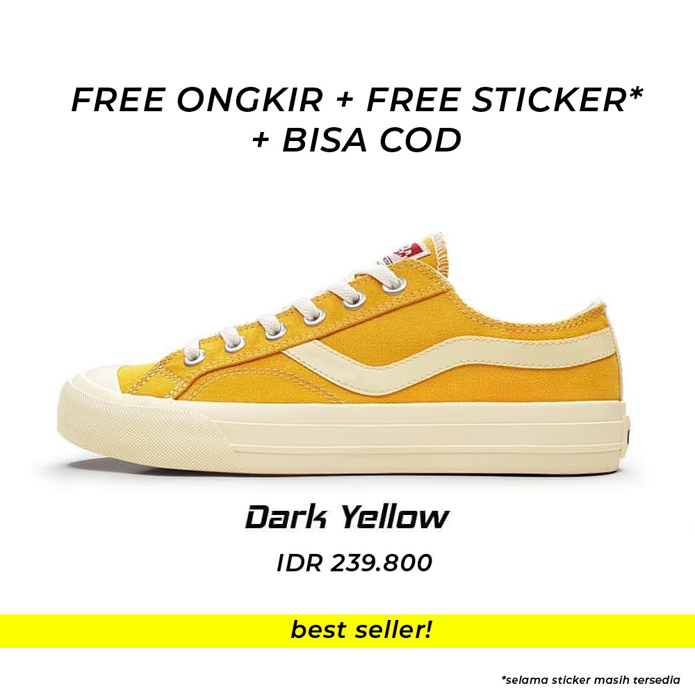  SEPATU  VENTELA PUBLIC LOW DARK YELLOW  SEPATU  SEKOLAH 