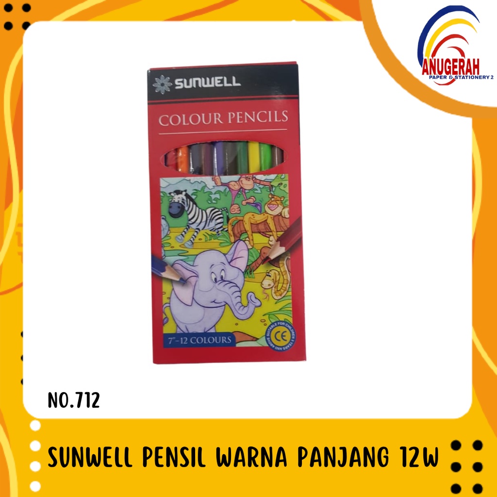 

SUNWELL PENSIL WARNA 12W PANJANG TYPE 712 (PCS)