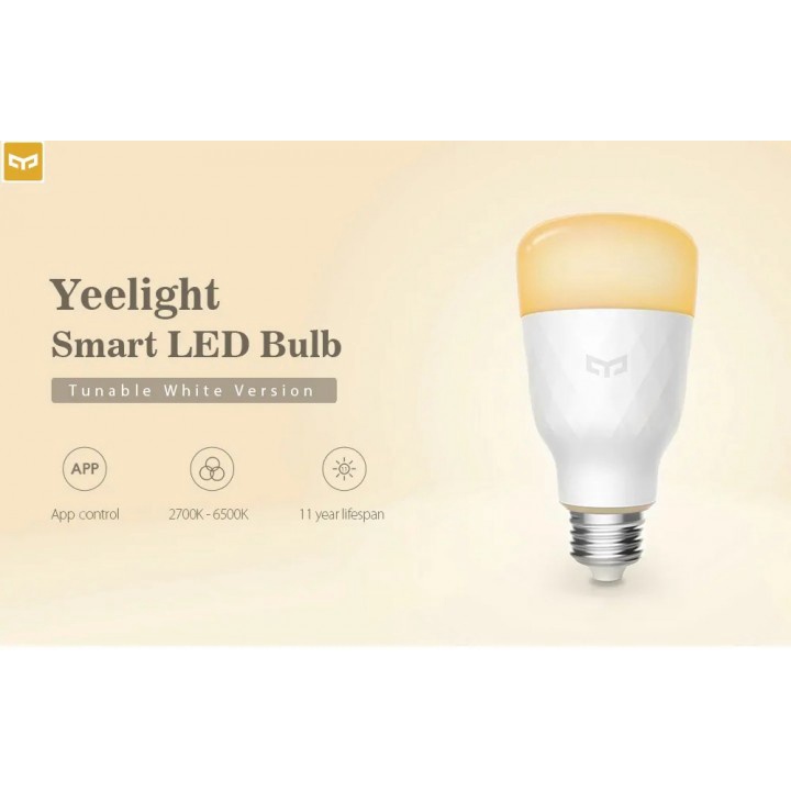 159 YEELIGHT Bohlam Smart LED Bulb 10W 800lm White 2700K - 6500K YLDP05YL