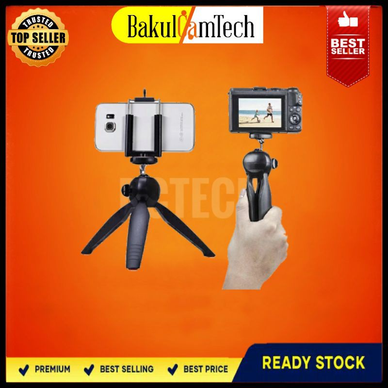 YUNTENG MINI TRIPOD / TRIPOD MINI FREE HOLDER U / MINI TRIPOD HANDPHONE