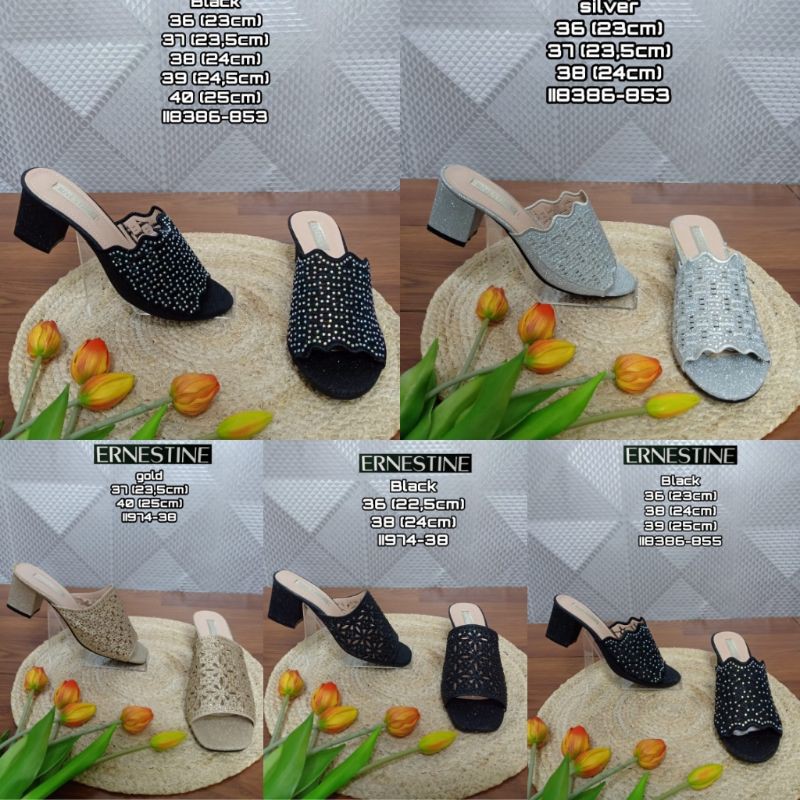 SANDAL WANITA / SANDAL PESTA WANITA HAK ERNESTINE