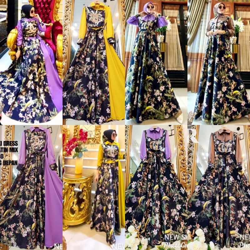 OVERALL GAMIS SET KEMEJA ORI SHR BAHAN COTTON SATIN PREMIUM  HIGH QUALITY