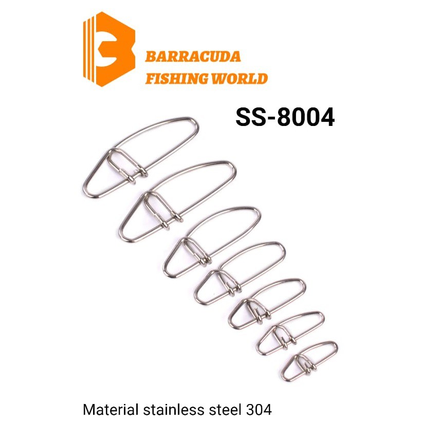 Paku SS 8004 Barracuda Cross lock snap Stainless peniti Strong
