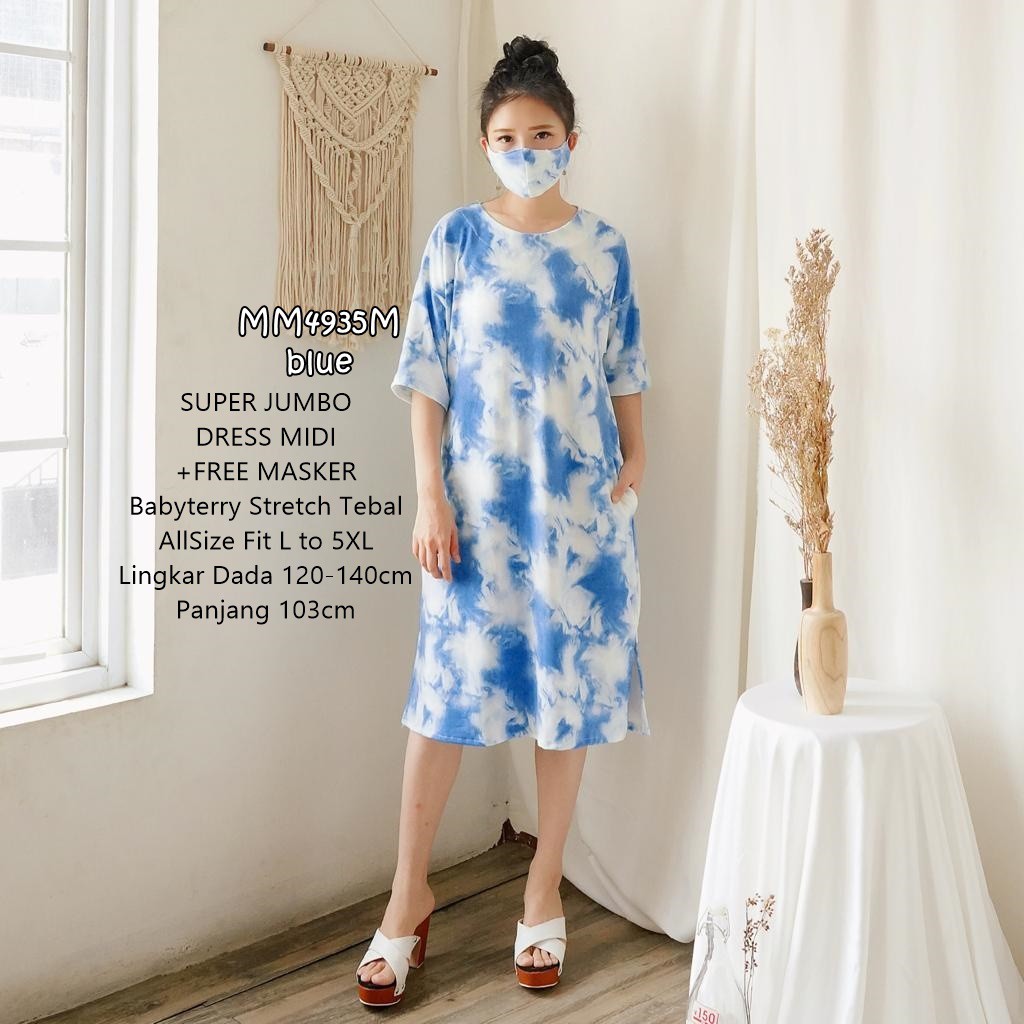 Jumbo loose dress material baby terry MM4527