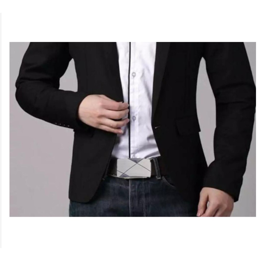 FACTORY Ikat Pinggang Pria Model Rel Praktis Fesper Sekolah SD SMP SMA Ikat Pinggang Casual Formal untuk Kerja Kantor Gesper Berkualitas