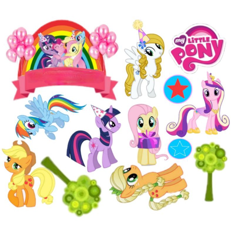 Little Pony Cake Topper My Little Pony Hiasan Kue Ula - vrogue.co