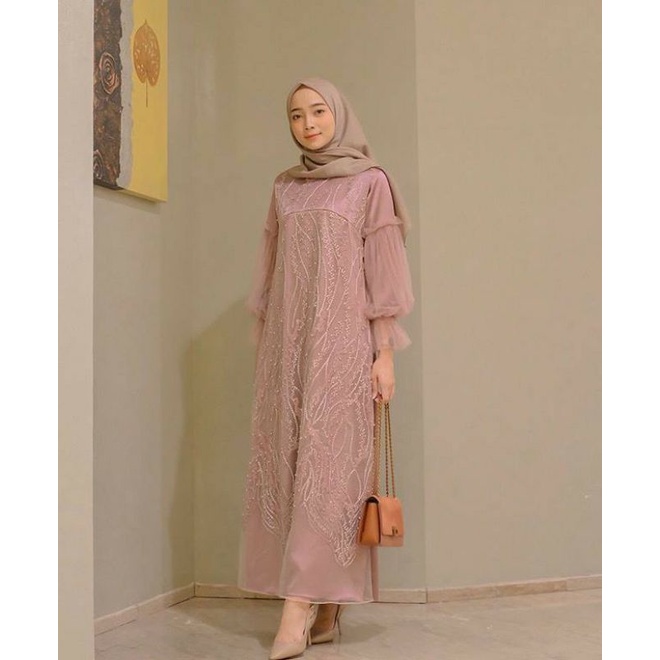 HANUM DRESS TULLE KONDANGAN KEBAYA PAKAIAN WANITA