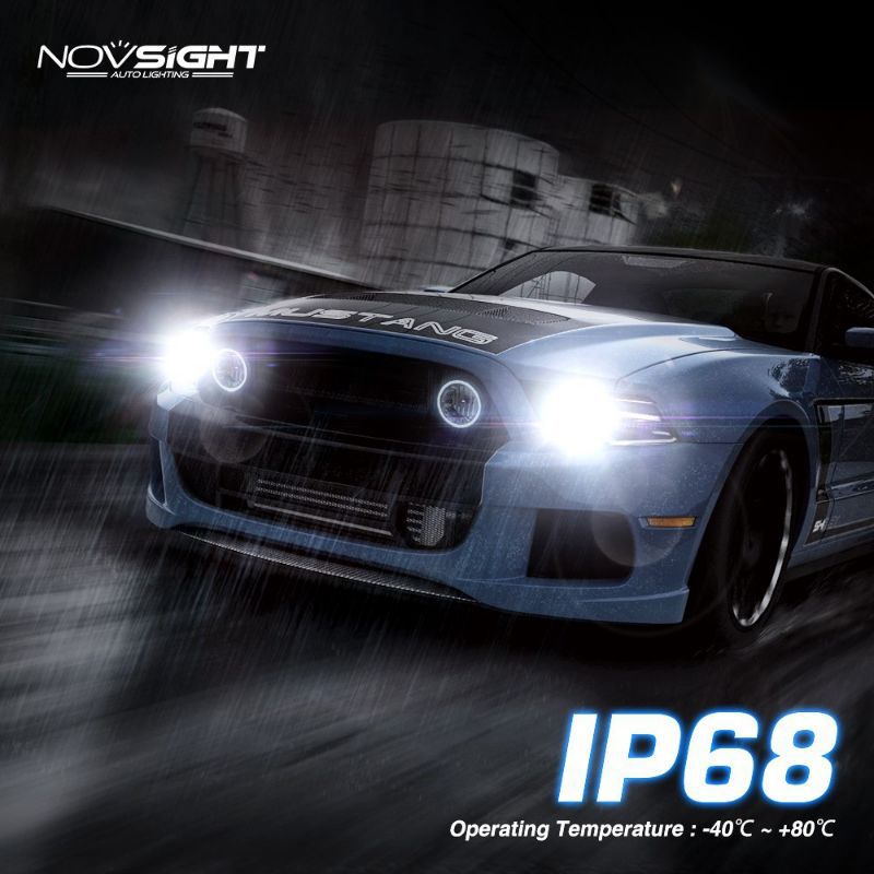 Novsight LED Headlights A500 N39 H11 Bohlam Lampu Mobil 2pcs