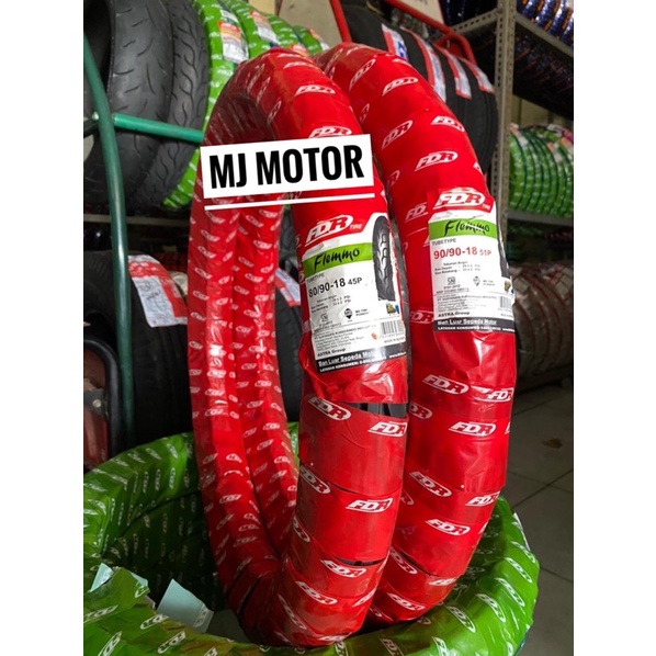 SEPASANG FDR FLEMMO 80/90 90/90 ring 18 BUKAN BAN TUBELESS HARGA SEPASANG BAN TANPA BAN DALAM