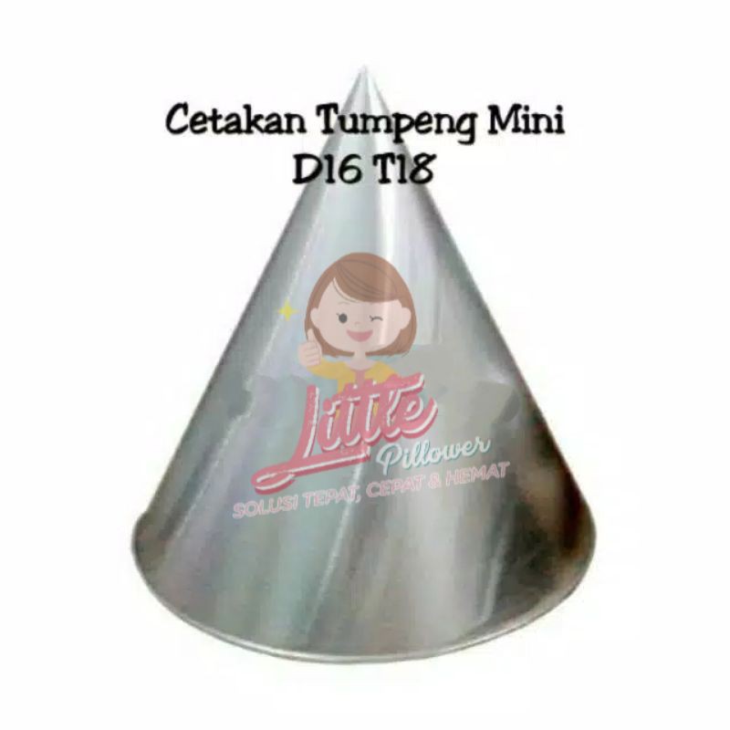 (D16) Cetakan Tumpeng Mini D16 T18 Bahan Aluminium Kualitas Bagus