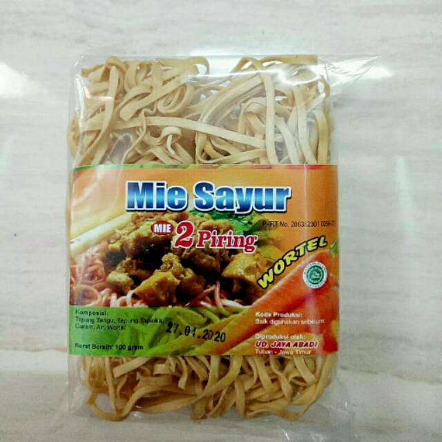 

Mie Sayur Organik tanpa MSG & Pengawet