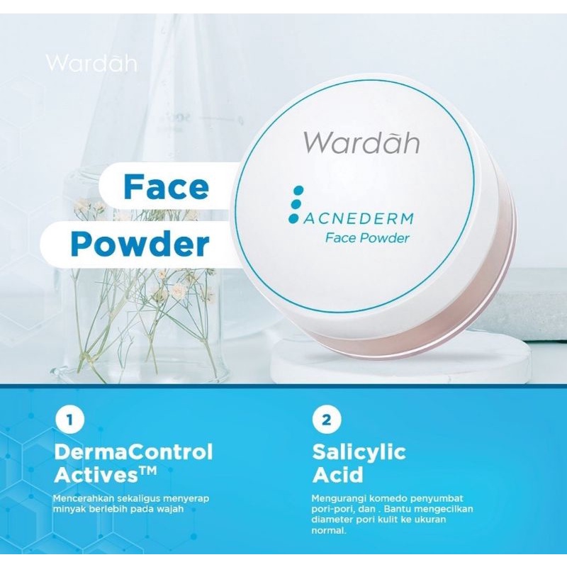 ☀️cahaya☀️WARDAH ACNEDERM FACE POWDER