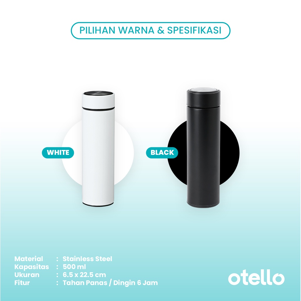 Otello - Tumbler Custom Grafir Nama Logo Seattle Vacuum Tumblr Kustom Botol Minum Stainless Custom Tambler