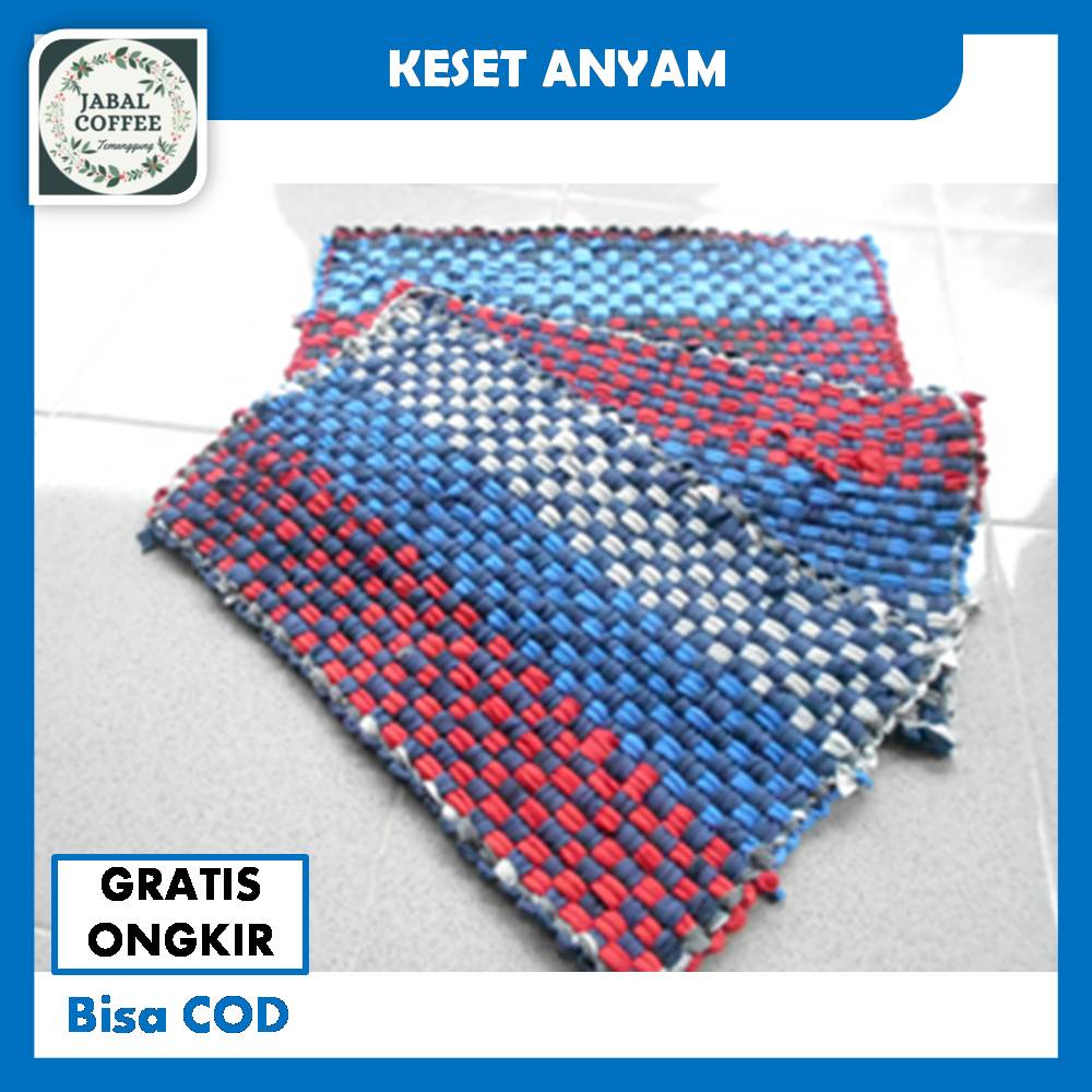 Keset Anyam Anti Slip Ukuran 40 X 60 Cm / Keset Kaki / Keset Kamar Mandi / Keset MurahJ60