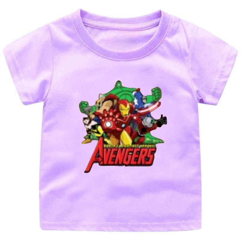 BAJU KAOS ANAK MARVEL AVENGER CEWEK-COWOK 1-12TAHUN FASHION ANAK TERBARU