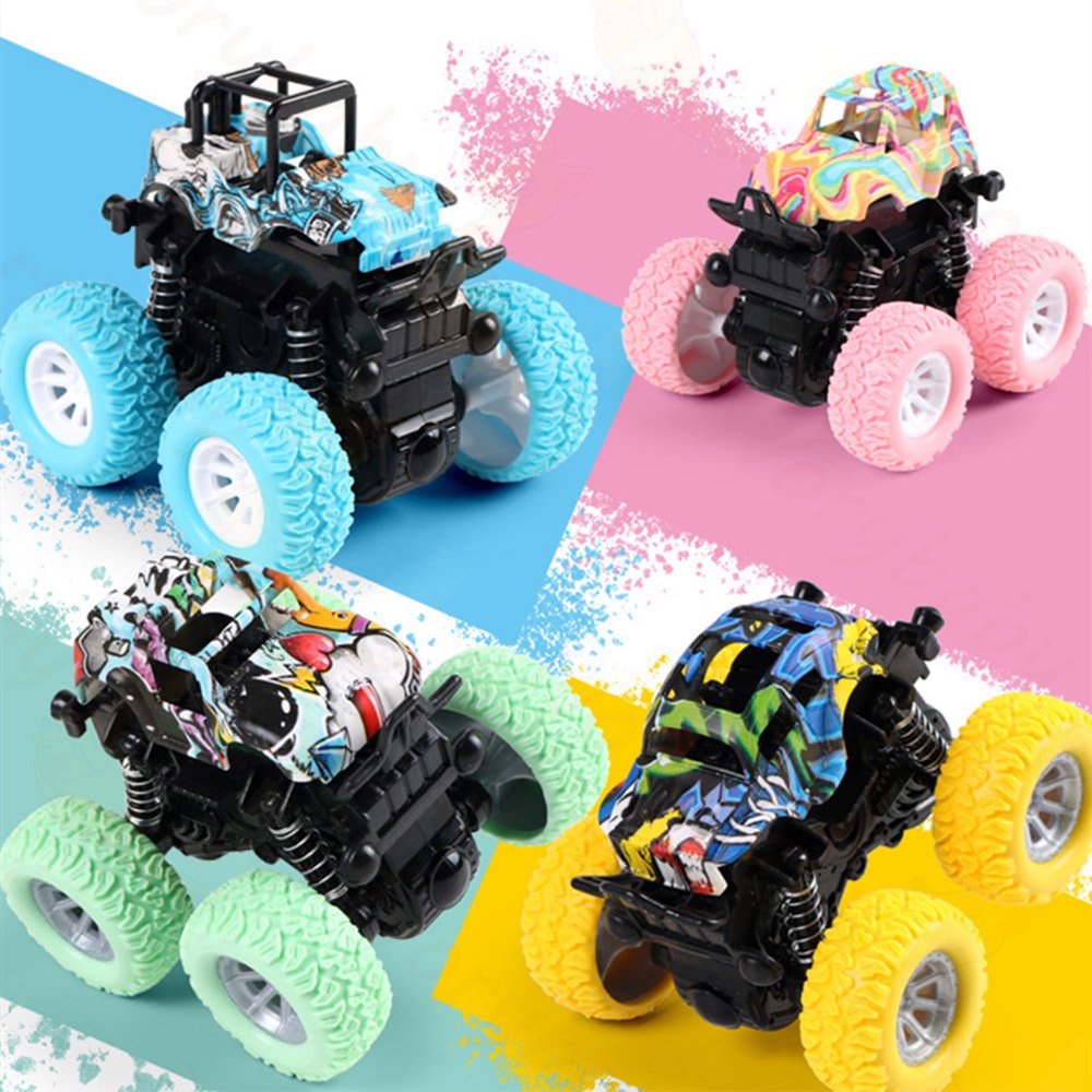 Ivorybaby Mainan mobil dorong anak  off road 4 drive inertial mainan anak inertial force to slide tidak perlu baterai