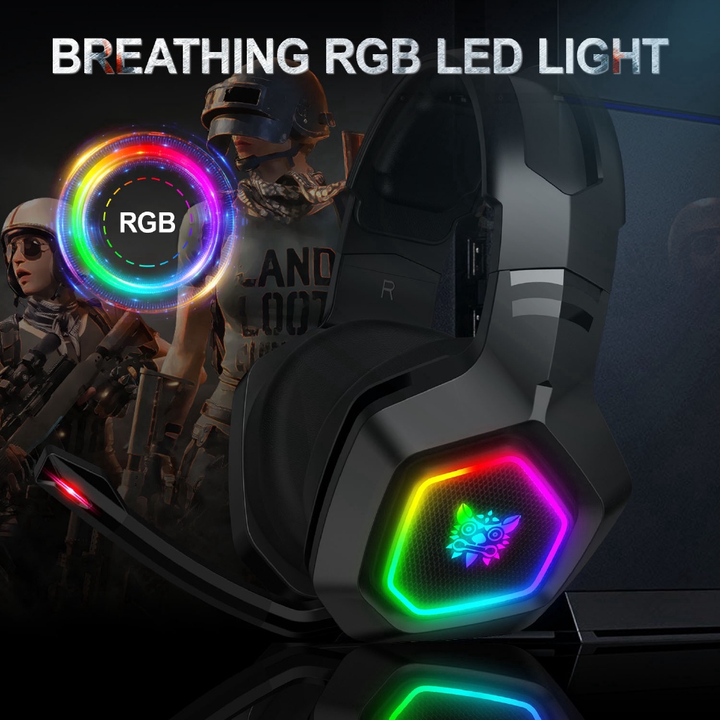 Onikuma K10 Headset Gaming Kabel RGB Dengan Mic Untuk Komputer PS4 XBOX