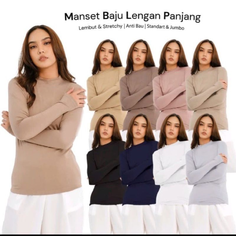 kaos lengan panjang premium hijab