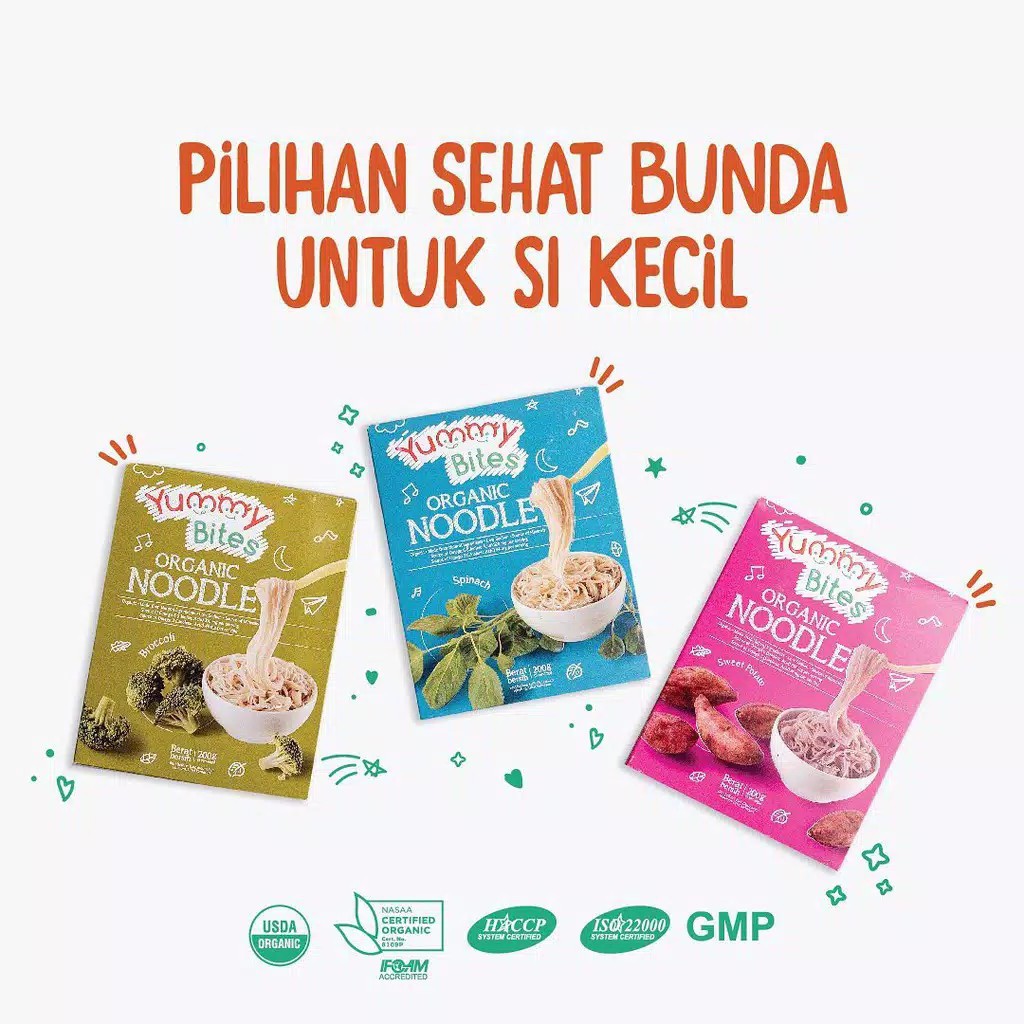 YUMMY BITES | ORGANIC NOODLE | MIE BAYI | MPASI MAKANAN BAYI ORGANIK | MIE ORGANIK | MAKANAN ORGANIK