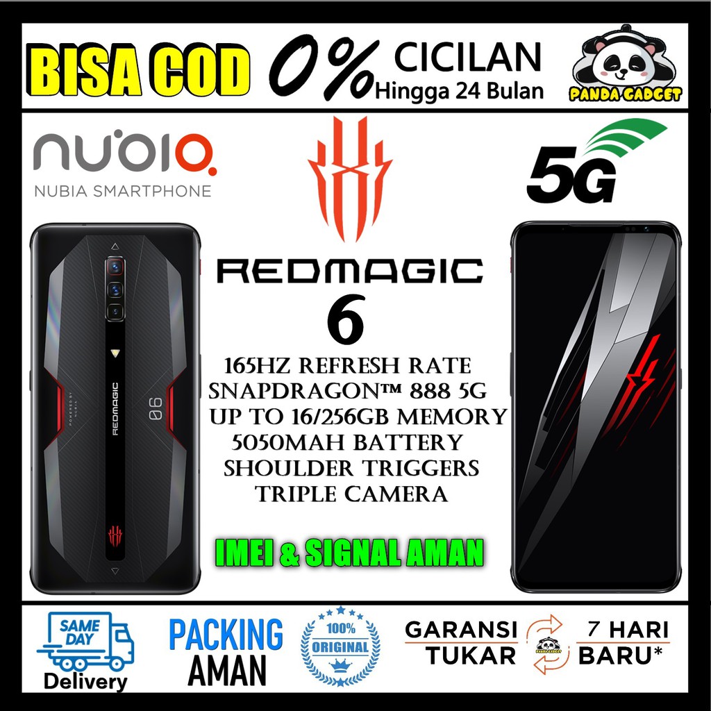 ZTE Nubia Red Magic 6 Gaming Smartphone Premium 8/128GB 12/128GB  16/256GB PRO BNIB Segel