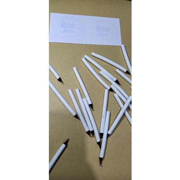 3 pcs Kumbul Busa Pensil Putih 6 cm