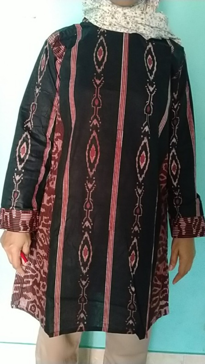 Terlaris Serut Genes Jelita Tunic Navbor Yelbor Whitbor Creambor Tunik Batik Modern Hrb030 Dolbi Dob