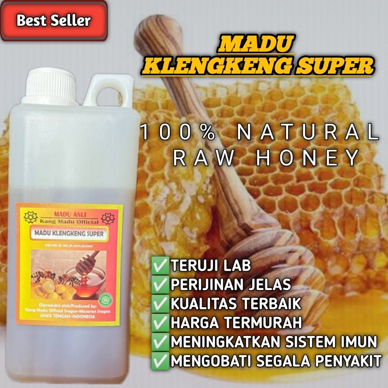 

MADU ASLI MURNI NEKTAR KLENGKENG PURE MADU RAW HONEY 100% 1kg