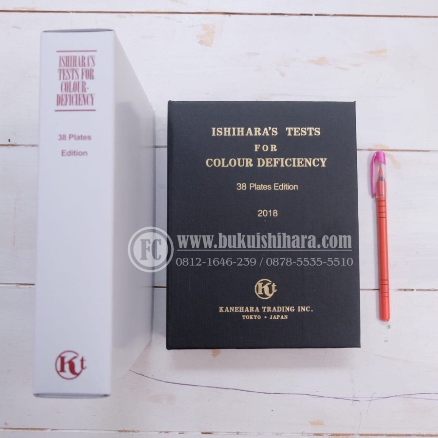 (ORIGINAL) Buku Tes Buta Warna Ishihara 38 Halaman Plates ASLI Lengkap Impor Dari Jepang Ada NIK-nya