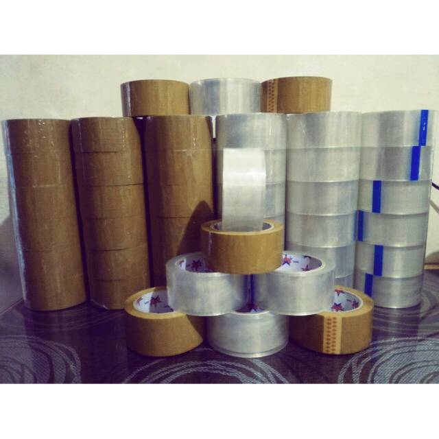 

Lakban coklat bening 90 yard 2 inchi