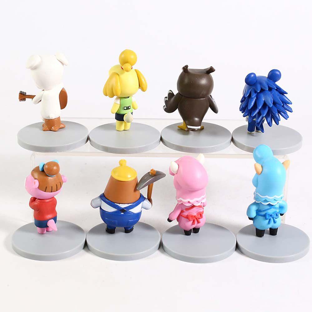 [Elegan] Patung Action Figure Animal Crossing 8pcs/set Miniatur Isabelle K.K Action Figurine Dekorasi Koleksi Model