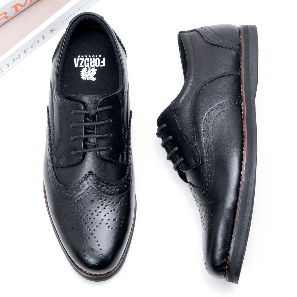 Sepatu Pantofel Pria Formal Oxford Kulit Asli Original D332