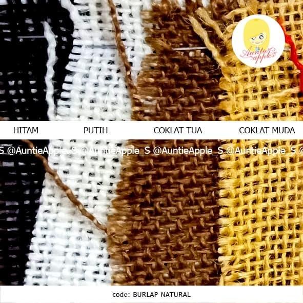 150x100cm - KAIN BURLAP GONI/KAIN JUTE/KARUNG GONI/KAIN RAMI 4 WARNA