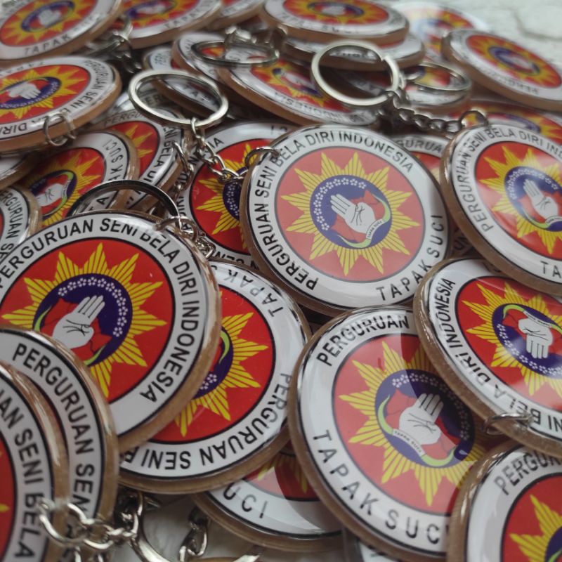 GANTUNGAN KUNCI TAPAK SUCI TS RESIN GLASS