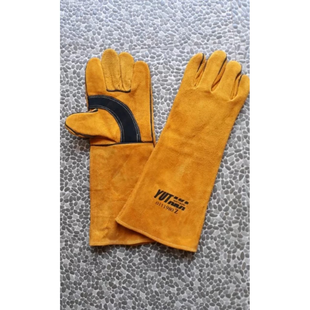 YUTAKA WELDING GLOVE 16 Inch/sarung tangan las yutaka 16 inch tan