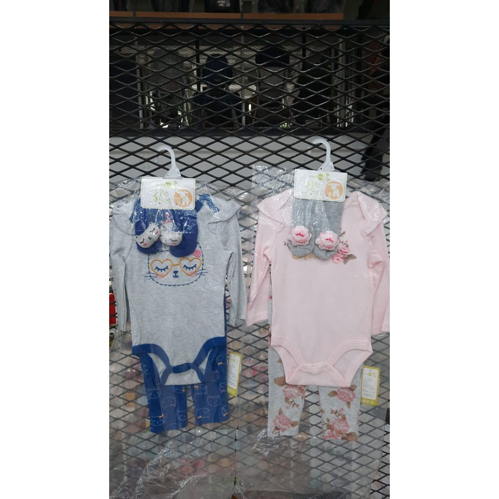 SET PAYIFANG 3'S JUMPER + LEGGING W/ RATTLE SOCKS / SETELAN ANAK / JUMPER