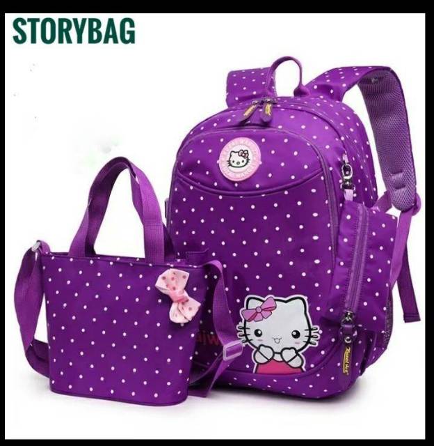 TAS RANSEL ANAK SEKOLAH HELLO KITTY/TAS ANAK CEWE/TAS ANAK PEREMPUAN