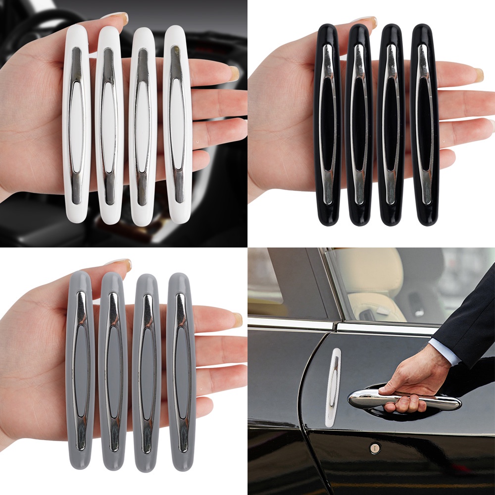 4pcs / Set Stiker Pelindung Sudut Pintu Mobil Anti Tabrakan